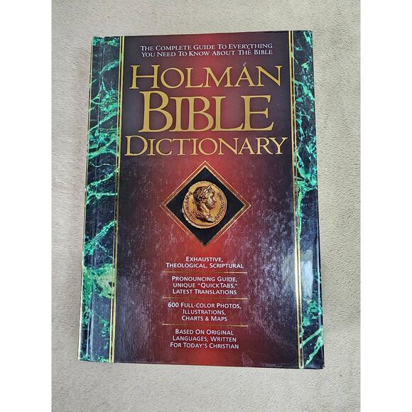 Holman Bible Dictionary Year 1991 Guide for the Bible Printed in USA Photos Maps - Picture 1 of 16